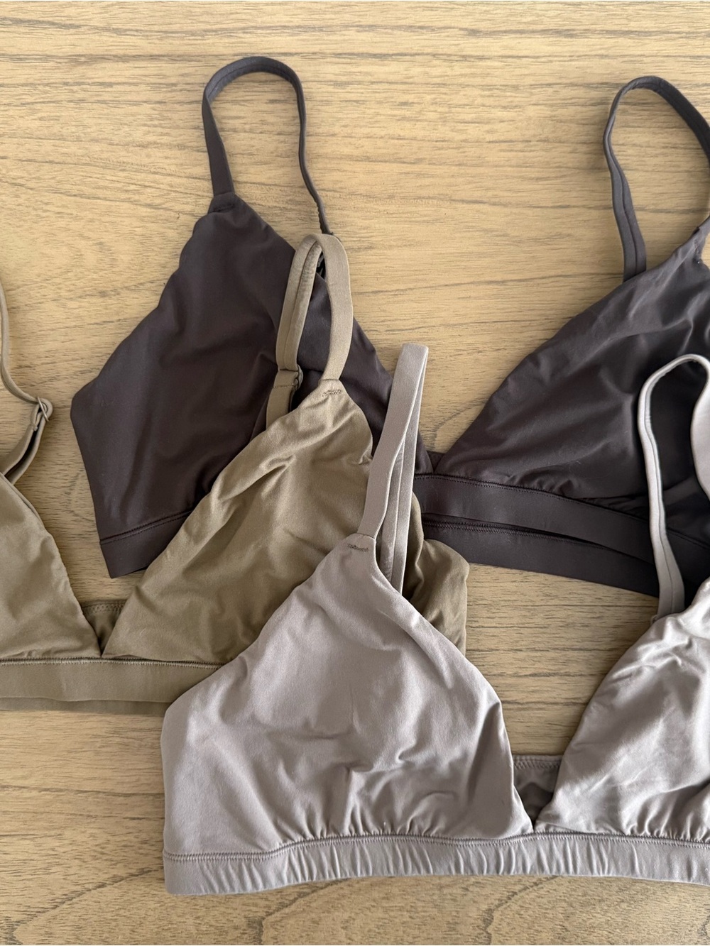 NWOT Bundle of SKIMS Triangle Bralettes XL